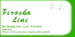 piroska lini business card